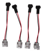 Bränsleinjektorkabelkabeladapter 4st DENSO hona till EV1 A hankontakt för Civic K20 K24 utbyte