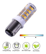 Ba15d Dubbelkontakt LED-lampa SMD2835 220V 51LEDs Superbright för symaskiner Hemmabruk Energieffektiv belysning(A45)