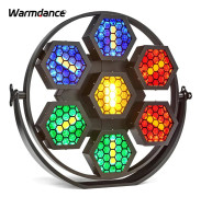 Scenbelysningseffekt, 7x30W COB LED, Flera Kontrolllägen,1 stycke, EU-kontakt