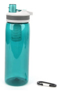 770ml Utomhusfiltrerad vattenflaska Camping Nödvattenfiltreringsflaska Renare Grön