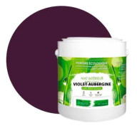 Ekologisk naturlig väggfärg matt interiört utseende Natura - 2,5L Aubergine Violet nyans