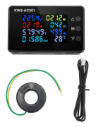 Volt Amp Meter 0 till 100A 50 till 300V LCD-färgskärm Multifunktion Power Energy Monitor for Industry Home
