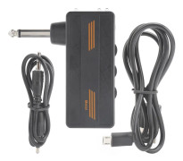 Plug Amp Elgitarr Hörlursförstärkare Laddbar Bärbar Distorsion Effect CA?101