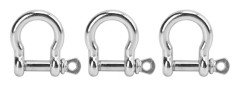 3 st Skruvstift Ankarbygel Bågeform Load Shackle för Paracord Survival Armband
