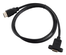 HDMI hane till HDMI A typ hona Adapter Converter Förlängningskabel med skruvhål 100 cm