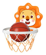 709H Barn hängande basketbräda Punsch gratis Pojkar Basketställning Leksaker Dagis Inomhussport Basketbåge Liten Orange