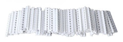 100PCS UK3N Terminal Marker Etiketter Nylon Terminal Block Markeringslist Press Typ Installation ZB5 61?70