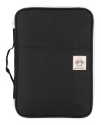 A4 dokumentväska Fil Mapp Portfolio Organizer Dator Notebook Fodral med dragkedja (svart)