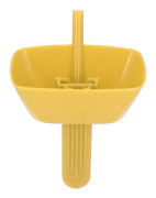 Ice Pop-hållare ABS droppsäker Frozen Treats Glasshållare med sugrör för barn Barn Gul