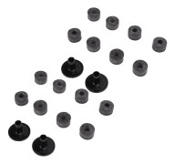 2 set cymbalfiltfodral plastcymbaler Ersättningstillbehör för trumset Slagverksinstrument Grå