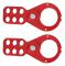 6-hålslåsning Tagout Säkerhetshasplås Stålsäkert slagtålig för hänglås 1,5 tum/38 mm