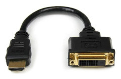 STARTECH 20cm HDMI to DVI-D Video Cable Adapter - HDMI Male to DVI Female