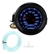 12V Turbo Boost Tryckmätare 52mm/2in 35PSI Digital Display Blå Röd LED Modifiering Universal