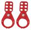 6-hålslåsning Tagout Säkerhetshasplås Stålsäkert slagtålig för hänglås 1,5 tum/38 mm