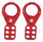 6-hålslåsning Tagout Säkerhetshasplås Stålsäkert slagtålig för hänglås 1,5 tum/38 mm