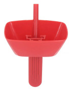 Ice Pop-hållare ABS droppsäker Frozen Treats Glasshållare med sugrör för barn Barn Röd