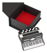 Galaxy Collectibles Standing Small Accordion Model Musical Instrument Ornament Gift Home Decoration c