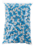 1000 Styck Tom Hård Ledig Gelatinkapsel Storlek 0# Gel Medicin Blå Vit one size Blue Whit(Blue White,one size)