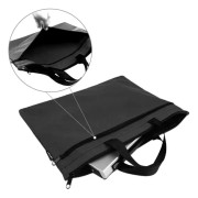 Office document case, m?n case File case Portable A4 file Flashless case Bl? 1 piece (black) Black