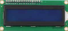 LCD-modul 1602 LCD-skärm med adapterkort IIC/I2C/gränssnitt blå skärm