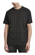 Urban Classics - Oversized Pinstripe Shirt svart