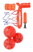 Tbest Basketball Tool Basketbåge 2 i 1 sugkopp typ Spel Badrum Toalettprylar med 3 bollar