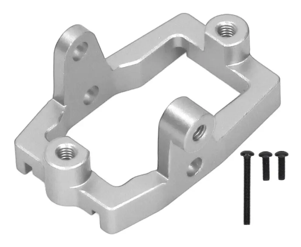 Metallservofäste Aluminiumlegering Flexibel kontroll Exakt storlek Lätt RC Crawler Servofäste för Traxxas 1/18 TRX4M Silver