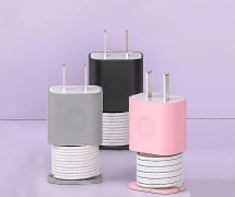 2 i 1 Silikonladdningsfodral för iPhone 18w/20w laddare