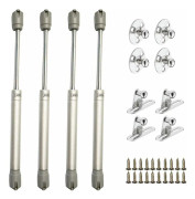Hydrauliska gasfjädrar för lyftdörrar Skåpmöbler Kök Stötdämpargångjärn, 60N / 6kg 270 mm, 4-pack, Superma