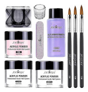40 ml akrylfärger för naglar med pensel, nagelkonst startset, manikyrverktyg