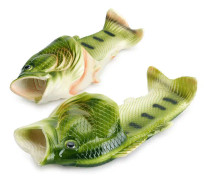 Fish Shower Sandaler Tofflor Roliga Strandskor Sandaler Bling Flip Flops Tofflor Green