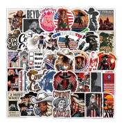 53X Beyonce Cowboy Carter Western Theme Stickers Hydro Flask Graffiti Skateboard