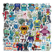 62X Cool Robots Stickers Graffiti Skateboard Scrapbook AI Technology IT Engineer
