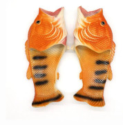 Fish Shower Sandaler Tofflor Roliga Strandskor Sandaler Bling Flip Flops Tofflor Golden