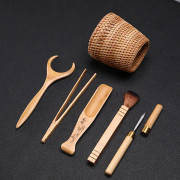 Elegant Konformad Te-hink med Sked, Nålklämma Kit Teseremoni Redskap Tillbehör Set