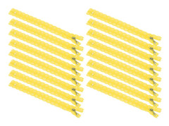 20st 20CM DIY Nylon Spets Dragkedjor Spole Blomma Dragkedja för sömnad Bröllopsklänning Hantverk Gul