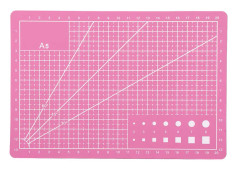 A5 Slitstark PVC-skärmatta Cut Pad Board Självläkande Handgjorda DIY-verktyg Rosa