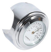 7/8" 1" Motorcykelstyremonterad termometer Vattentät temperaturmätare Vit