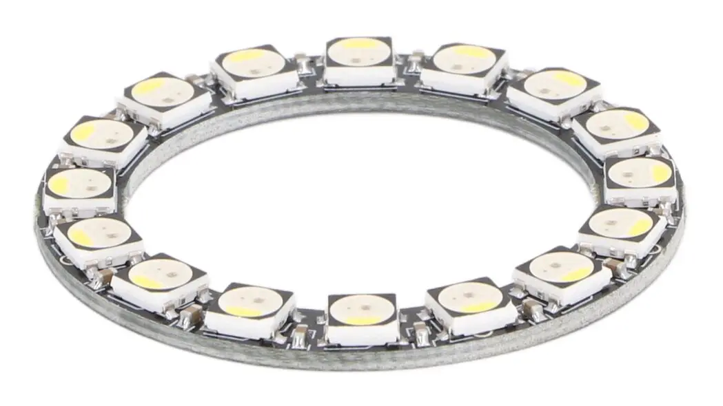 RGB LED Ring Board 16 Bit SK6812 32 f?rger och fluorescerande vit ringlampa V?ggklocka Light Driver Board