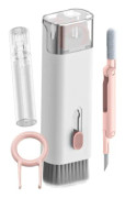 7-i-1 Tangentbordsrengöringsborste-set (Rosa), Multifunktionella Tangentbordsrengöringsverktyg