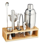 cocktailset i 10 delar med stativ