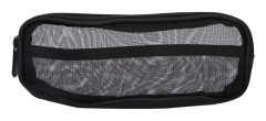 Sminkborstar Fodral Bärbar Nylon Dragkedja Sminkborstar Väska Kosmetika Borstar Set Väska Svart
