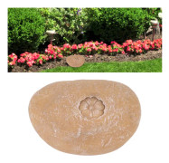 Minnessten för husdjur i trädgården, DIY-bokstäver, simulerad sten, gravmarkör för hundar, katter, små blomstenar, sandgul