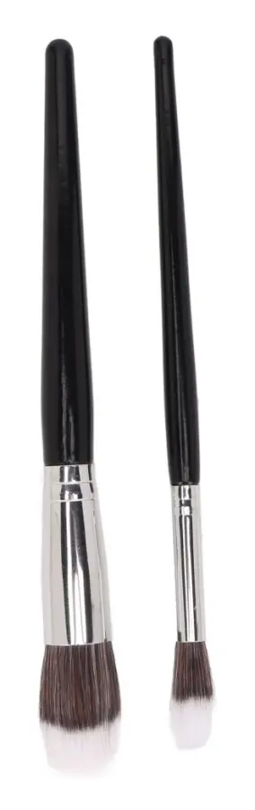 2st Blush Highlighter Makeup Brush Professionell mjukt hårinställningspulverborste Kosmetiskt verktyg för kvinnor