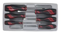 Platt skruvmejselsats, PH 6 st Teng Tools MD906N3