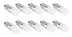 10 st 1,5 W E14 Lampa Glödlampa Varm Vit Ljus Glödlampa för Kronljus Vägglampa Hembelysning AC 110V