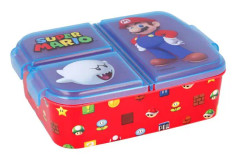 Matlåda Lunchbox Super Mario 3-fack Röd