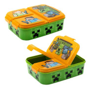 Minecraft Creeper Alex Steve Skeleton Matlåda Med 3 Fack multifärg