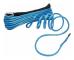 < p > Materiale: syntetisk fiber. Farve blå < /p > < p > Pakken inkluderer: 1 x syntetisk spiltov < /p > < p > Længde: 15m. Tykkelse: 6 mm (1/4). Brudstyrke: Max 10