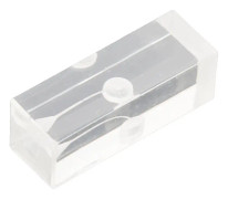 Root Canal Exercise Block Akryl Transparent Clear Display Böjd oral endodontisk rotmodell